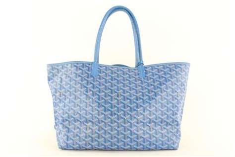 goyard light blue tote